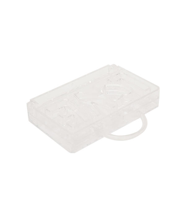 HN0325-Palette powder compact case with clear window powder box