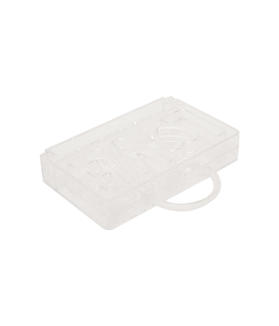 HN0325-Palette powder compact case with clear window powder box