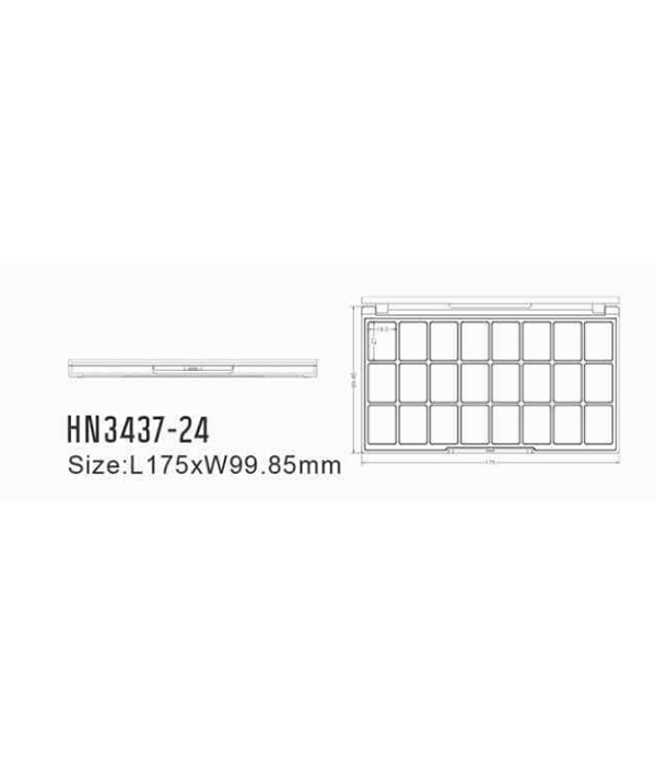 detail of HN3437-24-Wholesale compact powder box